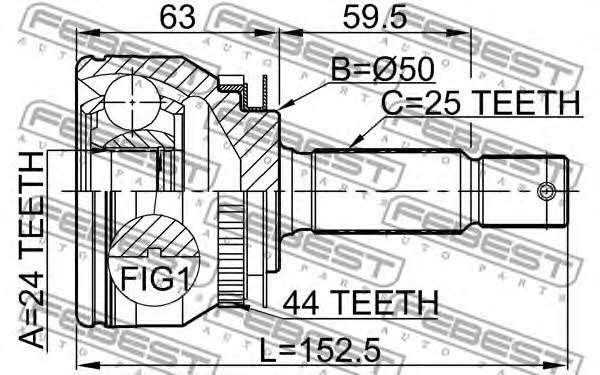 Купить Febest 2210CER20A44 – отличная цена на EXIST.UA!