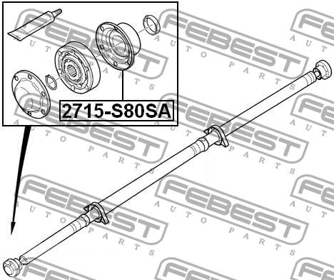 Купить Febest 2715-S80SA по низкой цене в Украине!