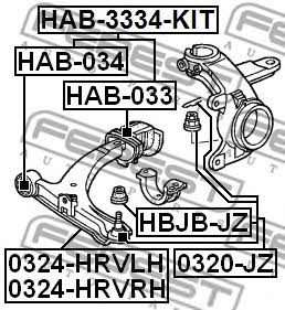 Купить Febest HAB-034 по низкой цене в Украине!