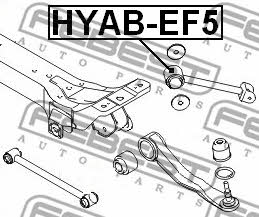 Сайлентблок заднего поперечного рычага Febest HYAB-EF5