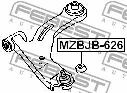 Пыльник опоры шаровой Febest MZBJB-626
