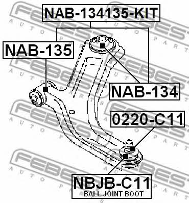 Купить Febest NAB135 – отличная цена на EXIST.UA!