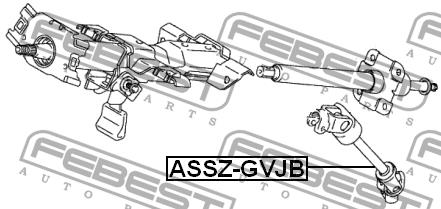 Вал рульового керування Febest ASSZ-GVJB