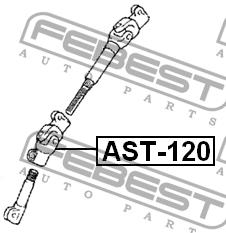 Вал рулевого управления Febest AST-120