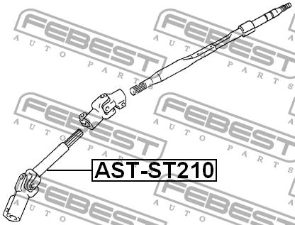 Вал рульового керування Febest AST-ST210
