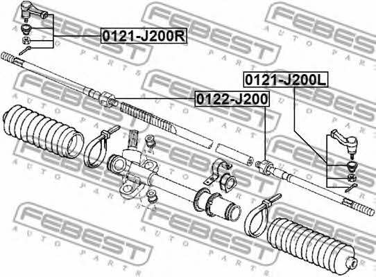 Купить Febest 0121J200L – отличная цена на EXIST.UA!