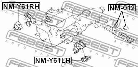 Купить Febest NM-Y61RH по низкой цене в Украине!