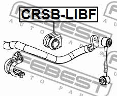 Втулка стабілізатора переднього Febest CRSB-LIBF