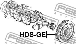 Шкив коленчатого вала Febest HDS-GE