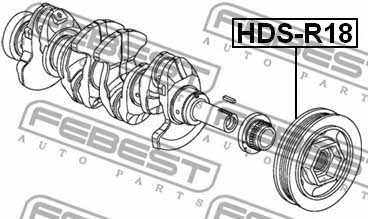 Шкив коленчатого вала Febest HDS-R18