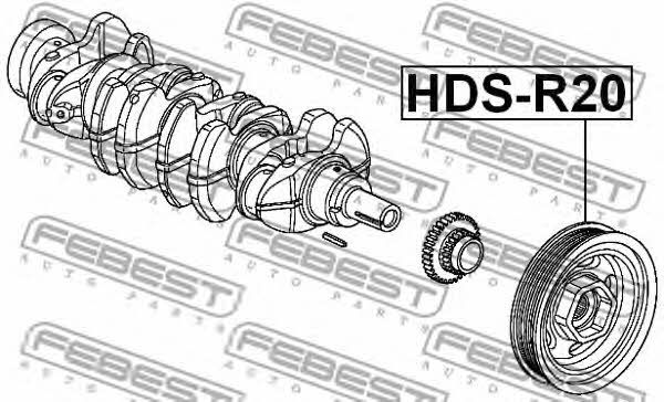 Шкив коленчатого вала Febest HDS-R20
