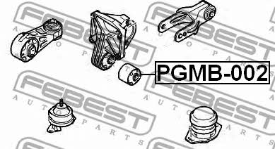 Подушка двигуна задня Febest PGMB-002