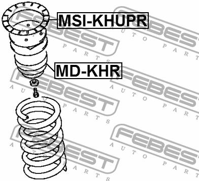 Тарілка пружини підвіски задня Febest MSI-KHUPR