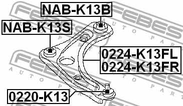 Купить Febest NAB-K13S по низкой цене в Украине!