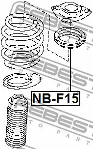 Подшипник опоры амортизатора Febest NB-F15