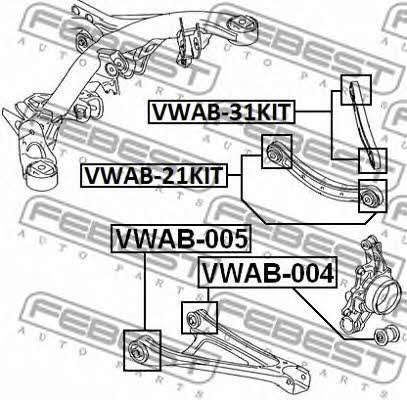 Купить Febest VWAB31KIT – отличная цена на EXIST.UA!