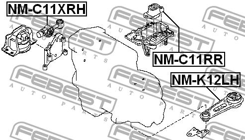 Купить Febest NMC11XRH – отличная цена на EXIST.UA!