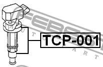 Наконечник котушки запалювання Febest TCP-001