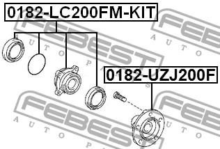 Купить Febest 0182UZJ200F – отличная цена на EXIST.UA!