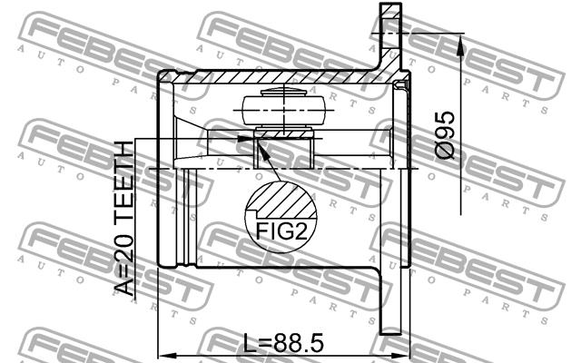 Купить Febest 0111MHU38R – отличная цена на EXIST.UA!