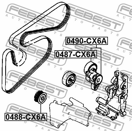 Купить Febest 0490CX6A – отличная цена на EXIST.UA!