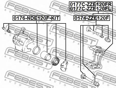 Купить Febest 0177C-ZZE120FL по низкой цене в Украине!