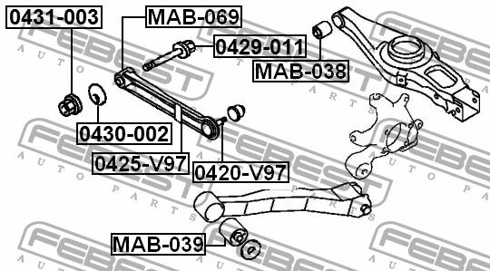 Купити Febest 0429-011 за низькою ціною в Україні!