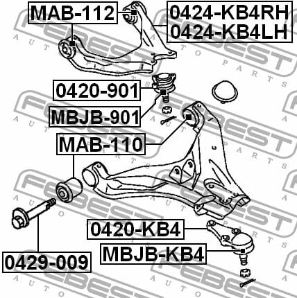 Купити Febest 0429009 – суперціна на EXIST.UA!