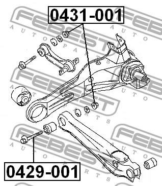 Гайка Febest 0431-001