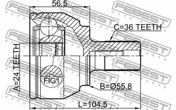 Купити Febest 2110FOCIIMT – суперціна на EXIST.UA!