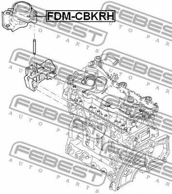 Подушка двигуна права Febest FDM-CBKRH