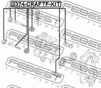 Купить Febest 2374-CRAFTF-KIT по низкой цене в Украине!