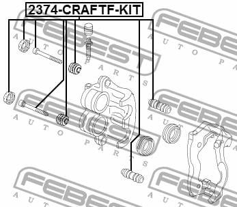 Купить Febest 2374CRAFTFKIT – отличная цена на EXIST.UA!