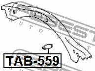 Сайлентблок переднего верхнего рычага Febest TAB-559