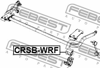 Втулка стабилизатора переднего Febest CRSB-WRF