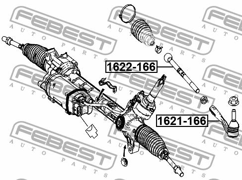 Febest Наконечник поперечной рулевой тяги – цена 222 UAH