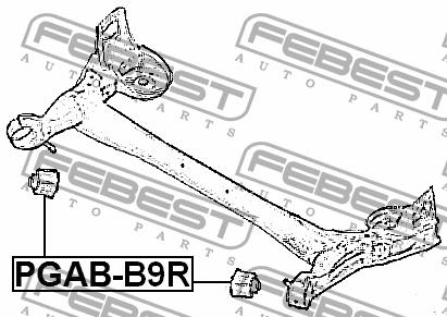 Febest Сайлентблок задней балки – цена 882 UAH