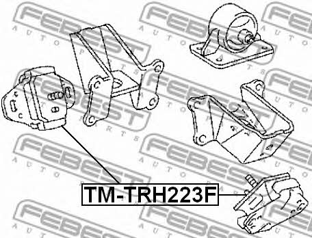 Подушка двигуна передня Febest TM-TRH223F