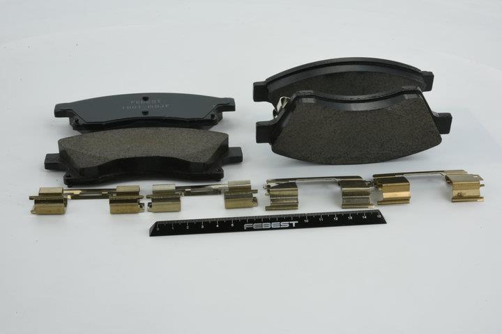 Тормозные колодки дисковые, комплект Febest 1801-ASJF