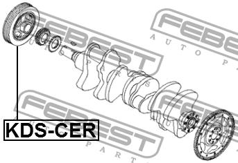 Шкив коленчатого вала Febest KDS-CER