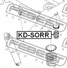 Отбойник амортизатора заднего Febest KD-SORR