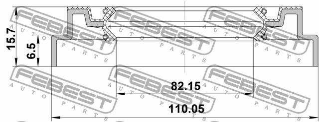 Febest Сальник ступицы колеса передней – цена 573 UAH