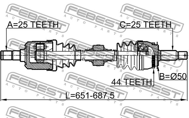 Купити Febest 1214CAMTLH – суперціна на EXIST.UA!