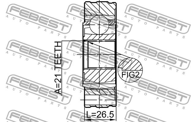 Купить Febest 0711JB416SHA – отличная цена на EXIST.UA!