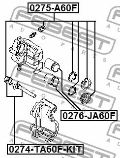 Купить Febest 0275A60F – отличная цена на EXIST.UA!