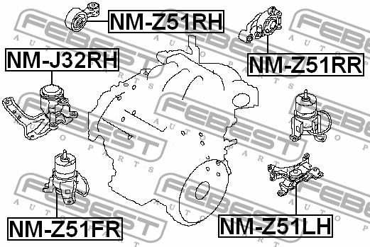Купити Febest NMZ51FR – суперціна на EXIST.UA!