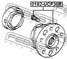 Маточина колеса задня Febest 0182-UCF30R