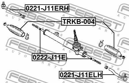 Febest Наконечник рулевой тяги правый – цена 834 UAH