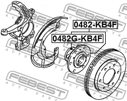 Febest Подшипник передней ступицы колеса, комплект – цена 3588 UAH