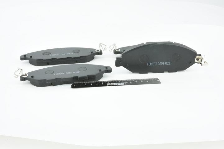 Тормозные колодки дисковые, комплект Febest 0201-R52F